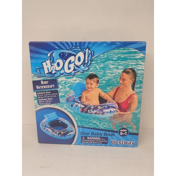 H20 Go! Baby Boy Watercraft One Baby Boat, Ages 0-1 New Sealed - Picture 1 of 2